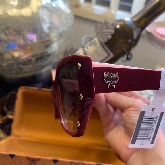 SOLD⛔️Authentic MCM star Studs 55 acetate colorblock sunglasses - Picture 9 of 14